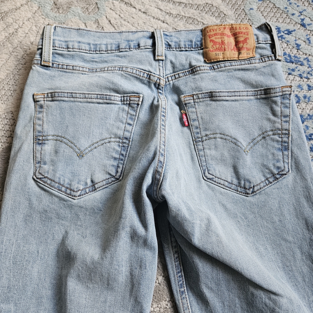 Levi's Light Wash 511 Slim Jeans - Light Blue